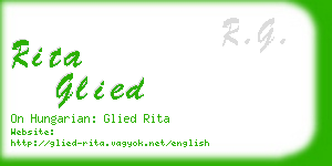 rita glied business card